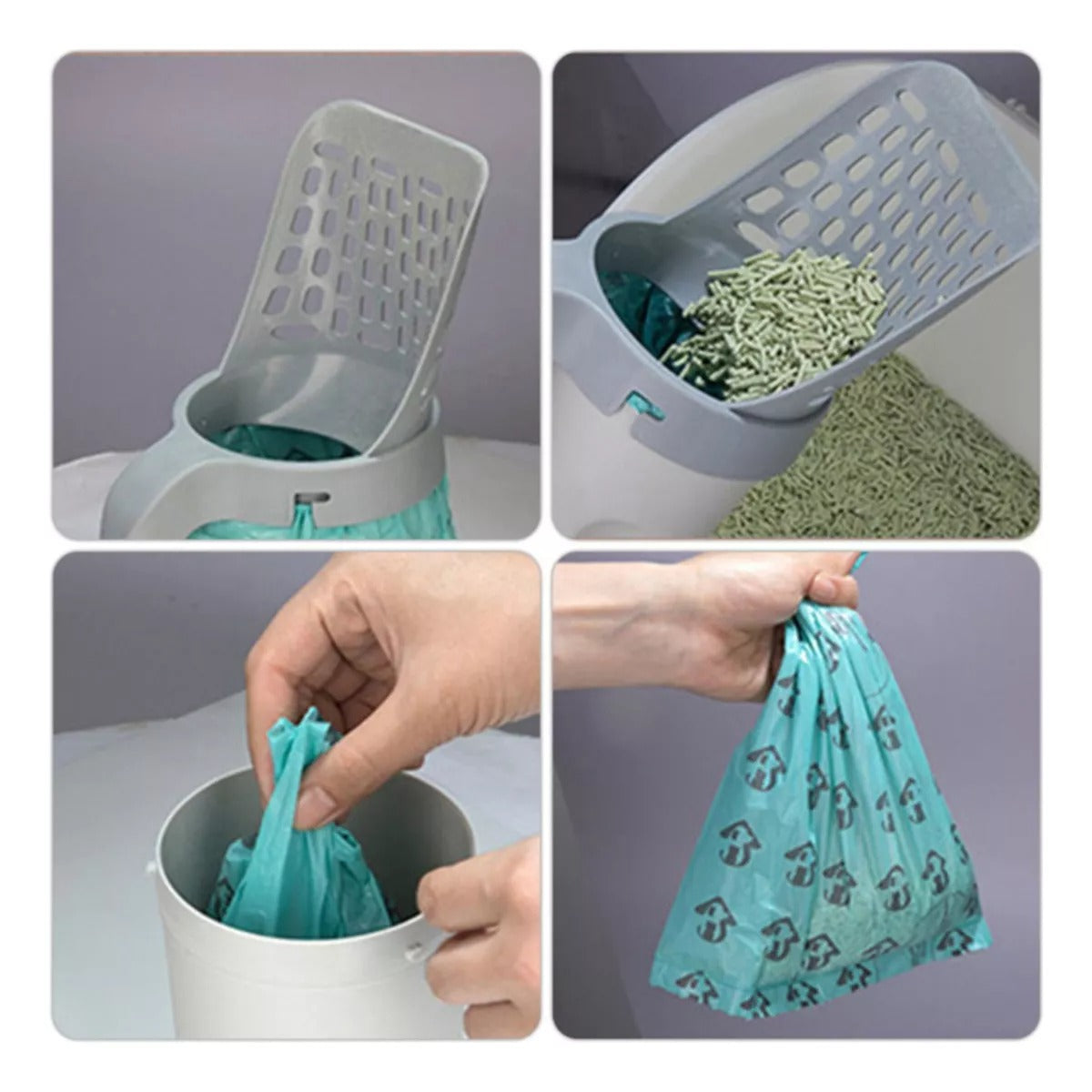 Recogedor para arena de gatos