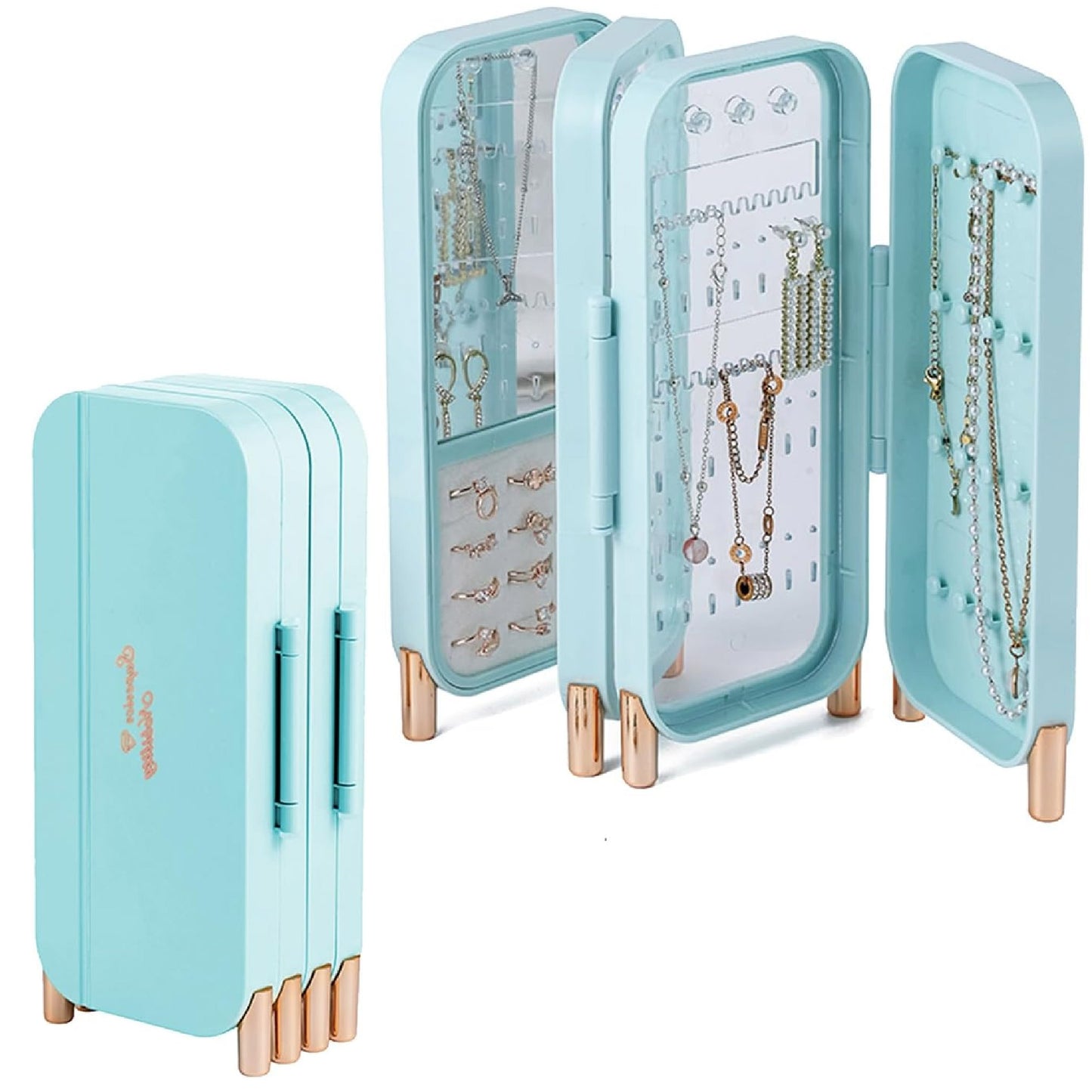 Joyero exhibidor de joyas o aretes plegable