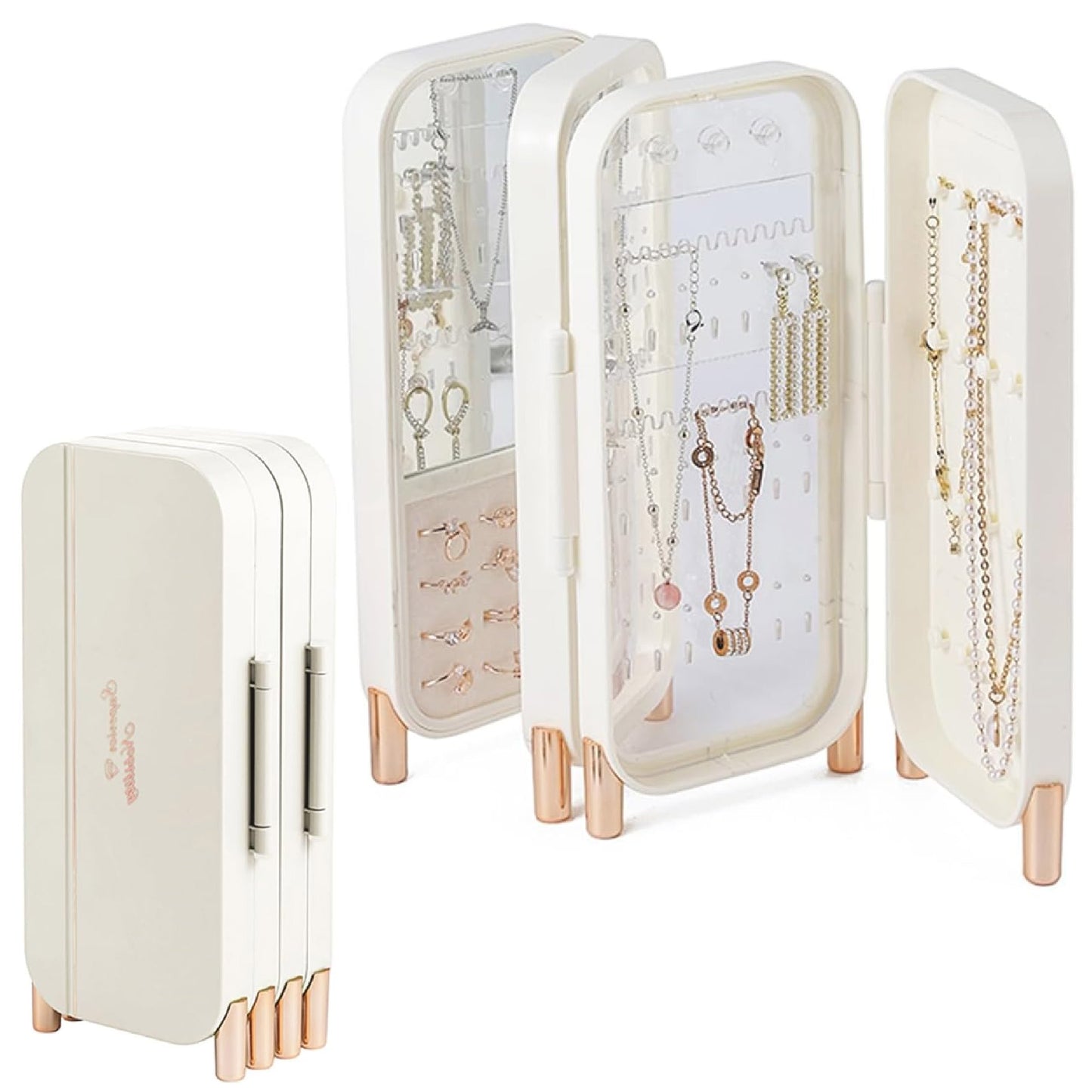 Joyero exhibidor de joyas o aretes plegable