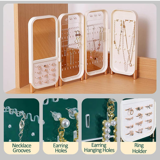 Joyero exhibidor de joyas o aretes plegable